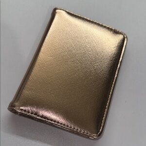 Gold Metallic Passport  Holder